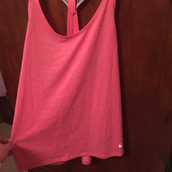 Pink High Low Nike Tank Top - Picture 3 of 3